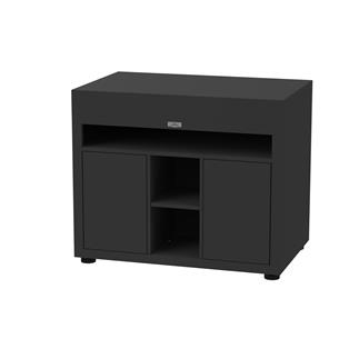 Kochmöbel mit Ablageboden, 110 x 70 cm Schwarz