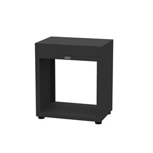 Offener Schrank, 80 x 55 cm, schwarz