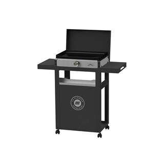 La Plancha Francaise Electrique 150 Duo-Ausführung (inkl. Deckel, Wagen, Gewürzhalter und Vorhang)