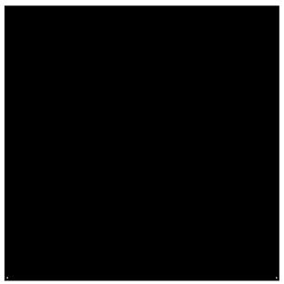 Quadratische Bodenplatte Schwarz 100 x 100 (B x H)