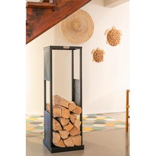 Einfacher Holzständer, gerade, schwarz