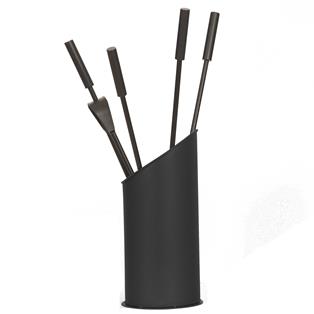Kaminbesteck Basic Lauki Schwarz