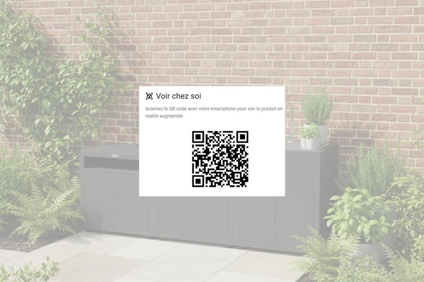 3-Elemente-Küche – Schwarz