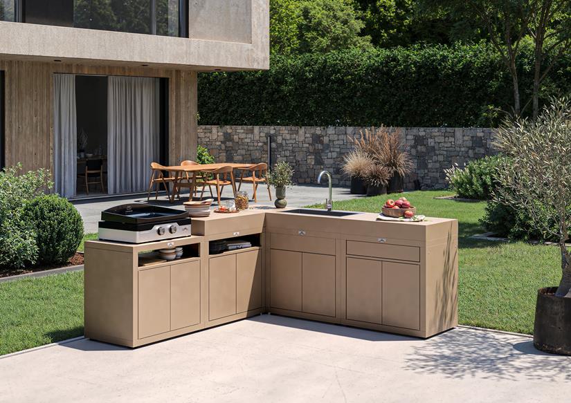 Möbel mit integrierter Spüle, 80 X 55 cm Taupefarbenen