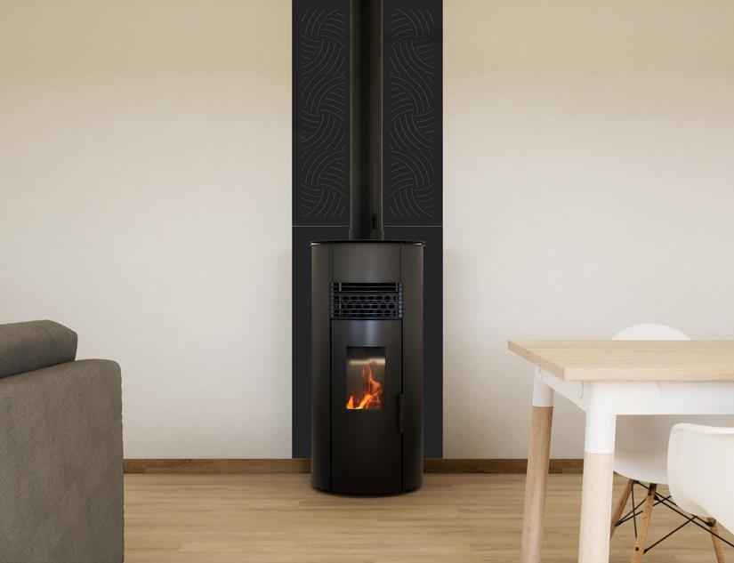 Unifarbenes Wandschild Schwarz 80 x 120 (B x H)