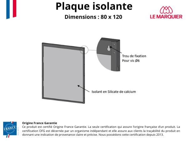 Unifarbenes Wandschild Schwarz 80 x 120 (B x H)