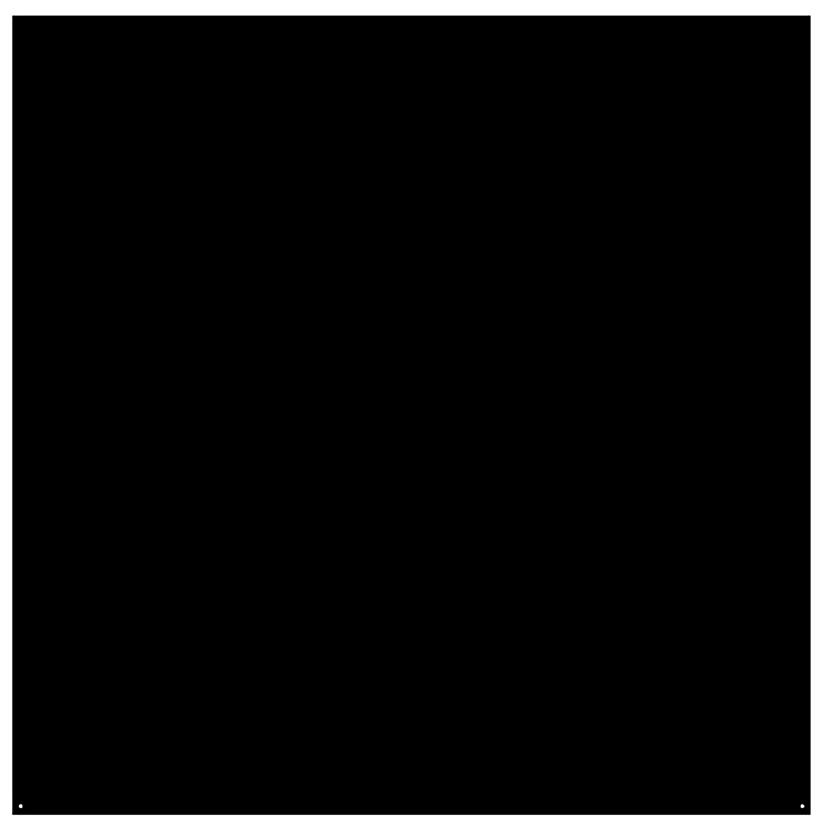 Quadratische Bodenplatte Schwarz 100 x 100 (B x H)