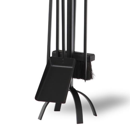 Basic Tripod Fireplace Tool Set, Black