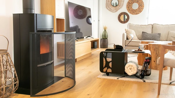 Feuerschutz für Kaminofen